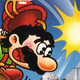 Mario smashes a wall.